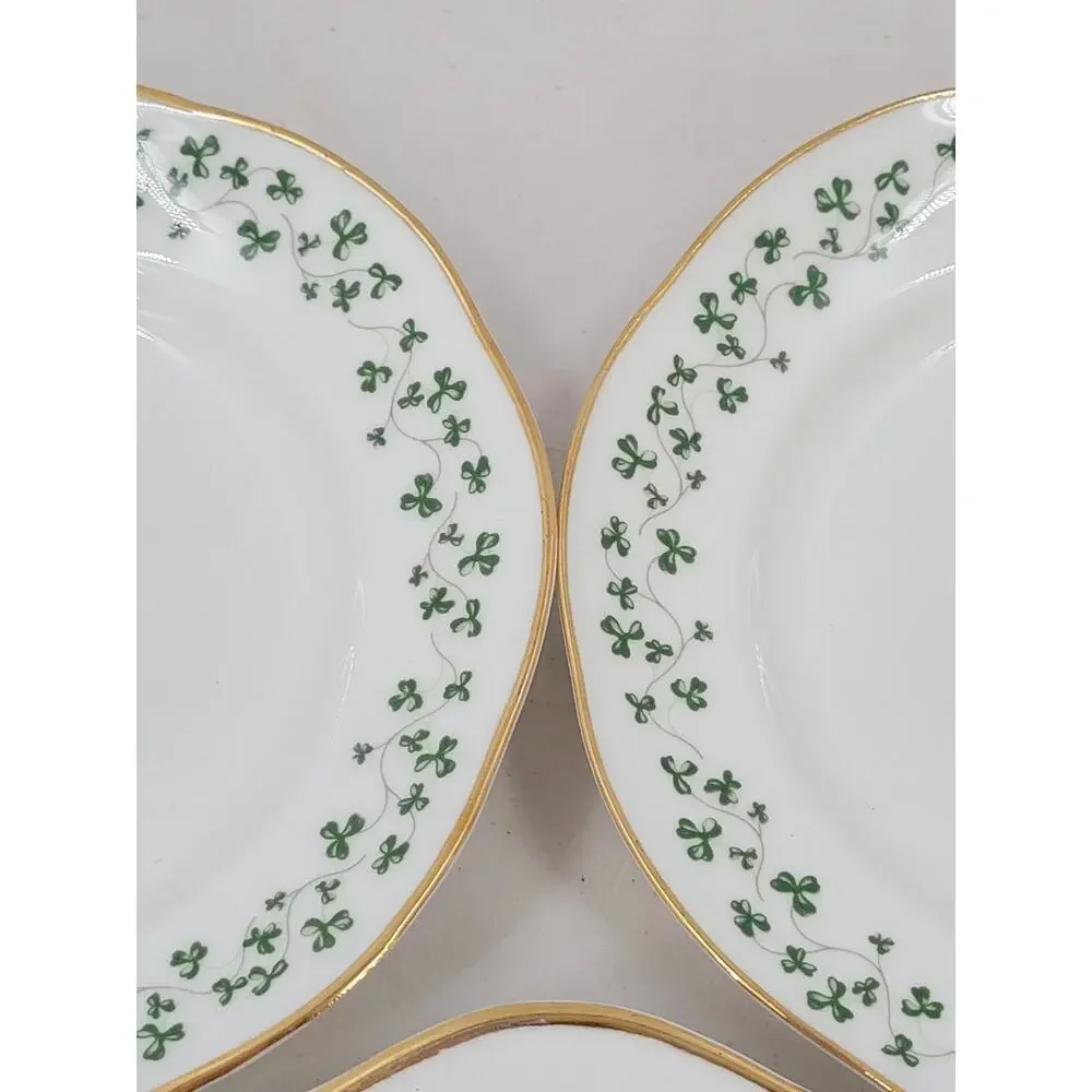 Royal Tara Shamrock Dessert Plates with Serving Platter Irish China‎ cottagecore